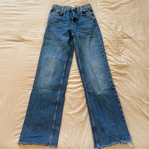 Zara High Rise Wide Leg Jeans